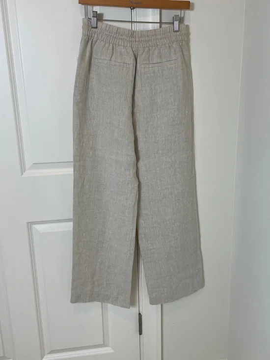NWT Athleta Retreat Wide Leg Linen Pant - Picture 2 of 2